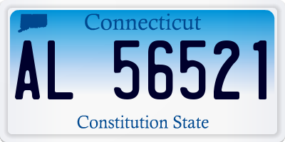 CT license plate AL56521