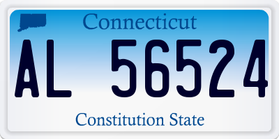 CT license plate AL56524