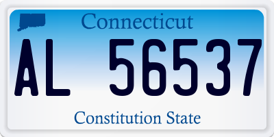CT license plate AL56537