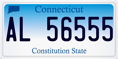 CT license plate AL56555