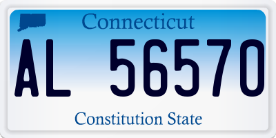CT license plate AL56570