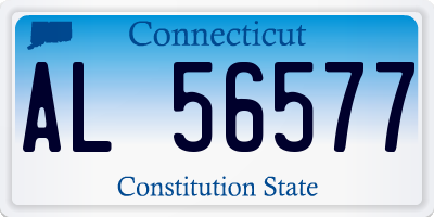 CT license plate AL56577