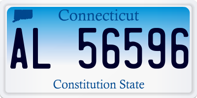 CT license plate AL56596