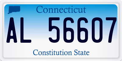 CT license plate AL56607