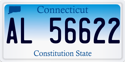 CT license plate AL56622