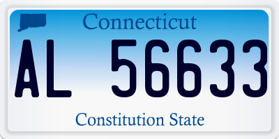 CT license plate AL56633