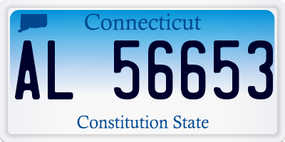CT license plate AL56653