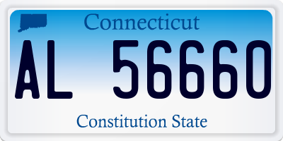 CT license plate AL56660