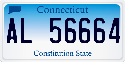 CT license plate AL56664