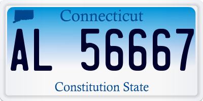 CT license plate AL56667