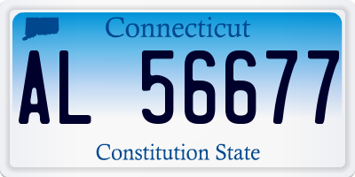 CT license plate AL56677