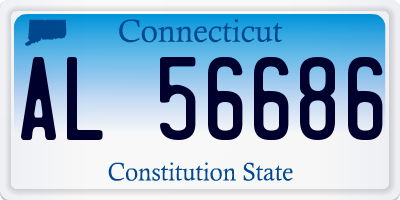 CT license plate AL56686