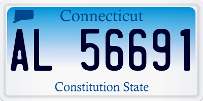 CT license plate AL56691