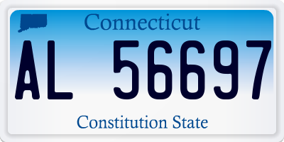 CT license plate AL56697