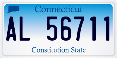CT license plate AL56711
