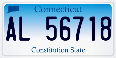 CT license plate AL56718