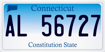 CT license plate AL56727