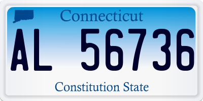CT license plate AL56736