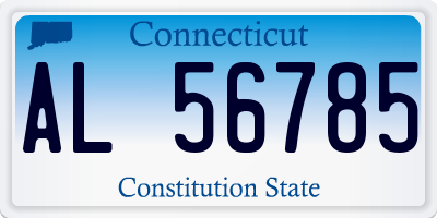 CT license plate AL56785