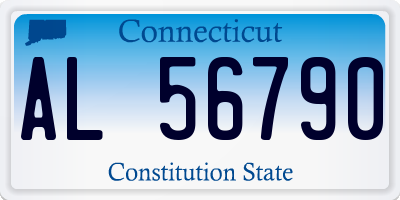 CT license plate AL56790