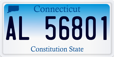 CT license plate AL56801