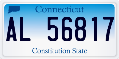 CT license plate AL56817