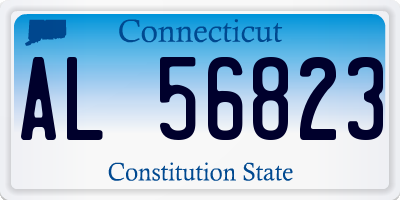 CT license plate AL56823