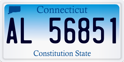 CT license plate AL56851