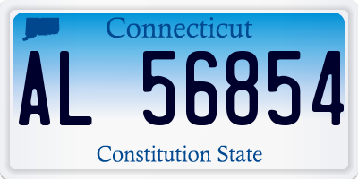 CT license plate AL56854