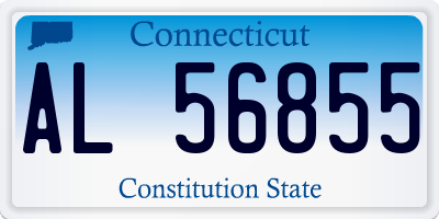 CT license plate AL56855
