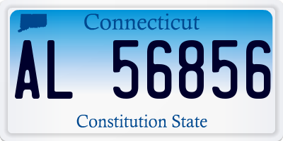 CT license plate AL56856