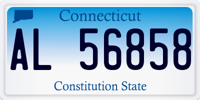 CT license plate AL56858