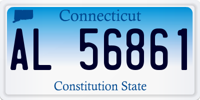 CT license plate AL56861