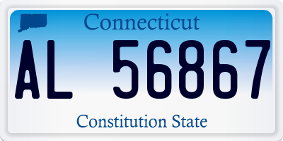 CT license plate AL56867