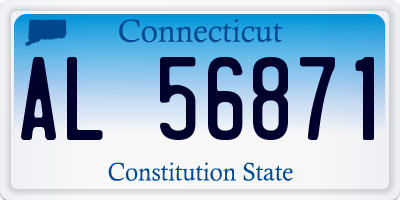 CT license plate AL56871