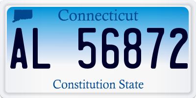 CT license plate AL56872