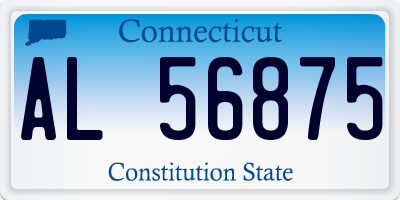 CT license plate AL56875