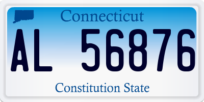 CT license plate AL56876