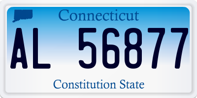 CT license plate AL56877