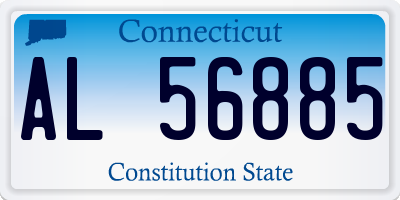 CT license plate AL56885
