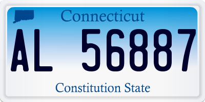 CT license plate AL56887