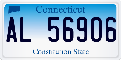 CT license plate AL56906