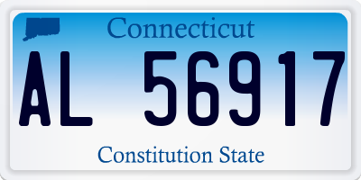 CT license plate AL56917