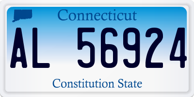 CT license plate AL56924