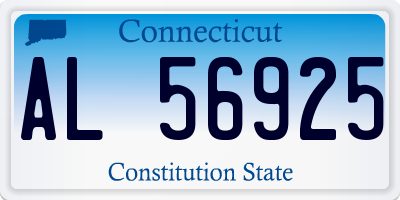 CT license plate AL56925