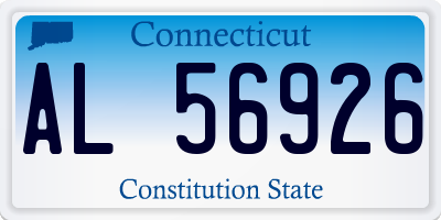 CT license plate AL56926