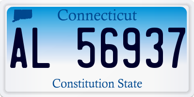 CT license plate AL56937