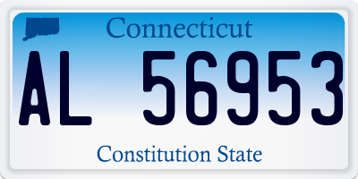 CT license plate AL56953