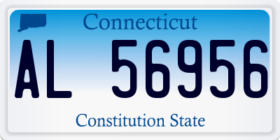 CT license plate AL56956