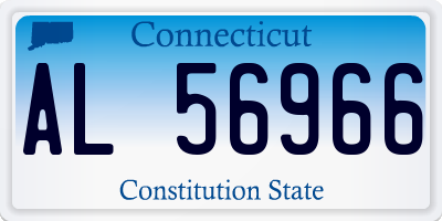 CT license plate AL56966